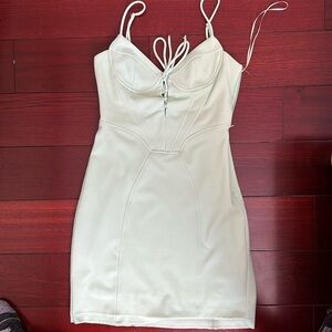 zara green mini dress